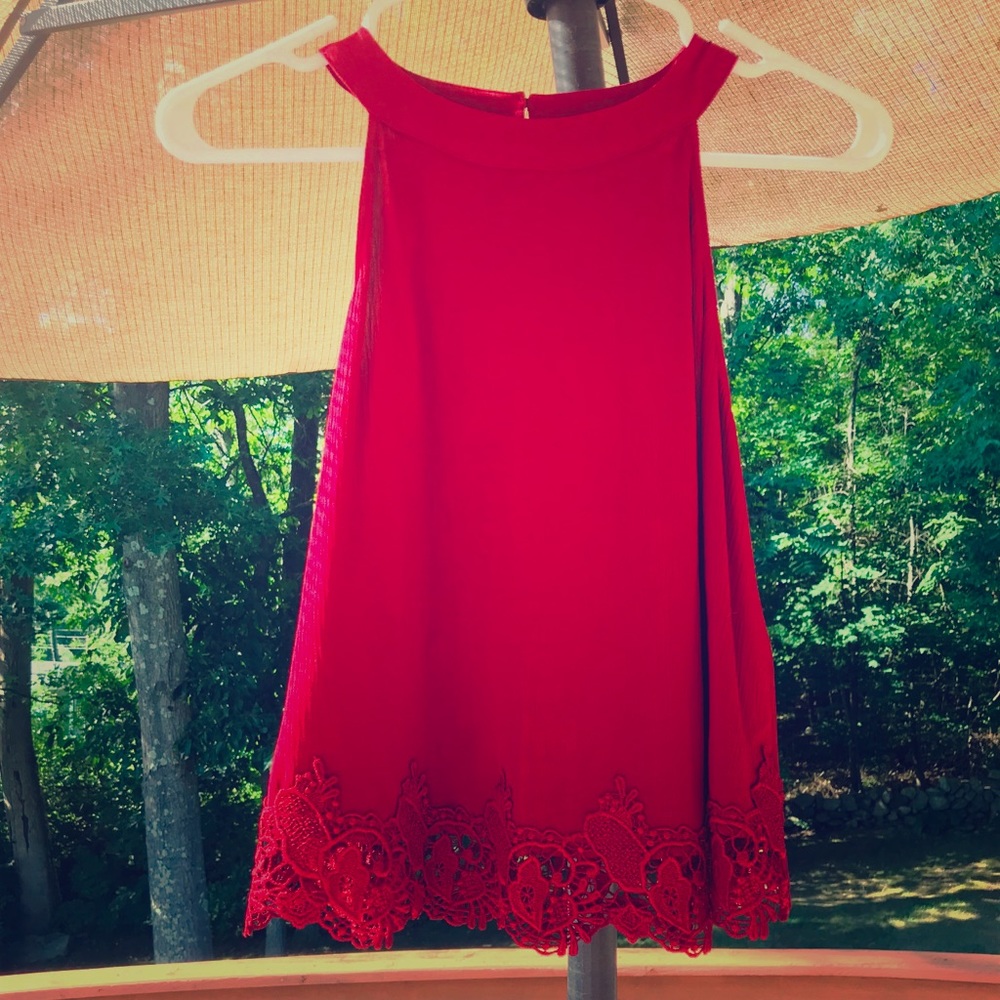Abercrombie and Fitch red blouse